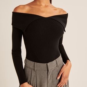 Abercrombie off the shoulder slim sweater